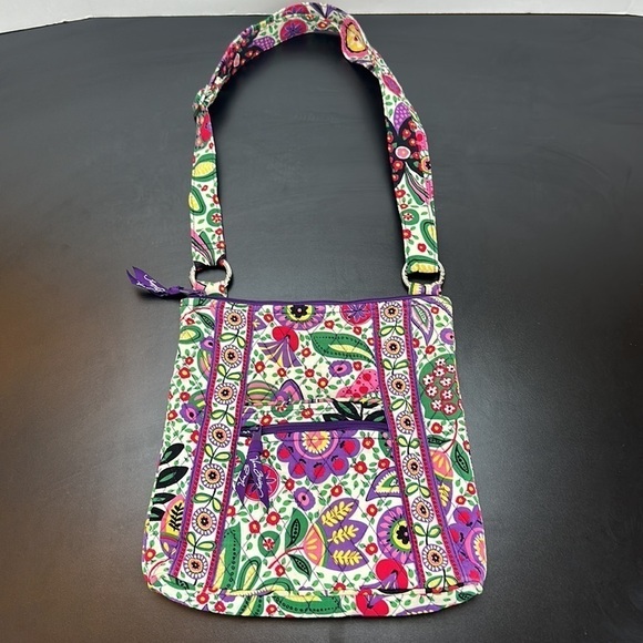 Vera Bradley Viva La Vera Crossbody Shoulder Bag Purse Floral Bohemian Hipster - Picture 14 of 14
